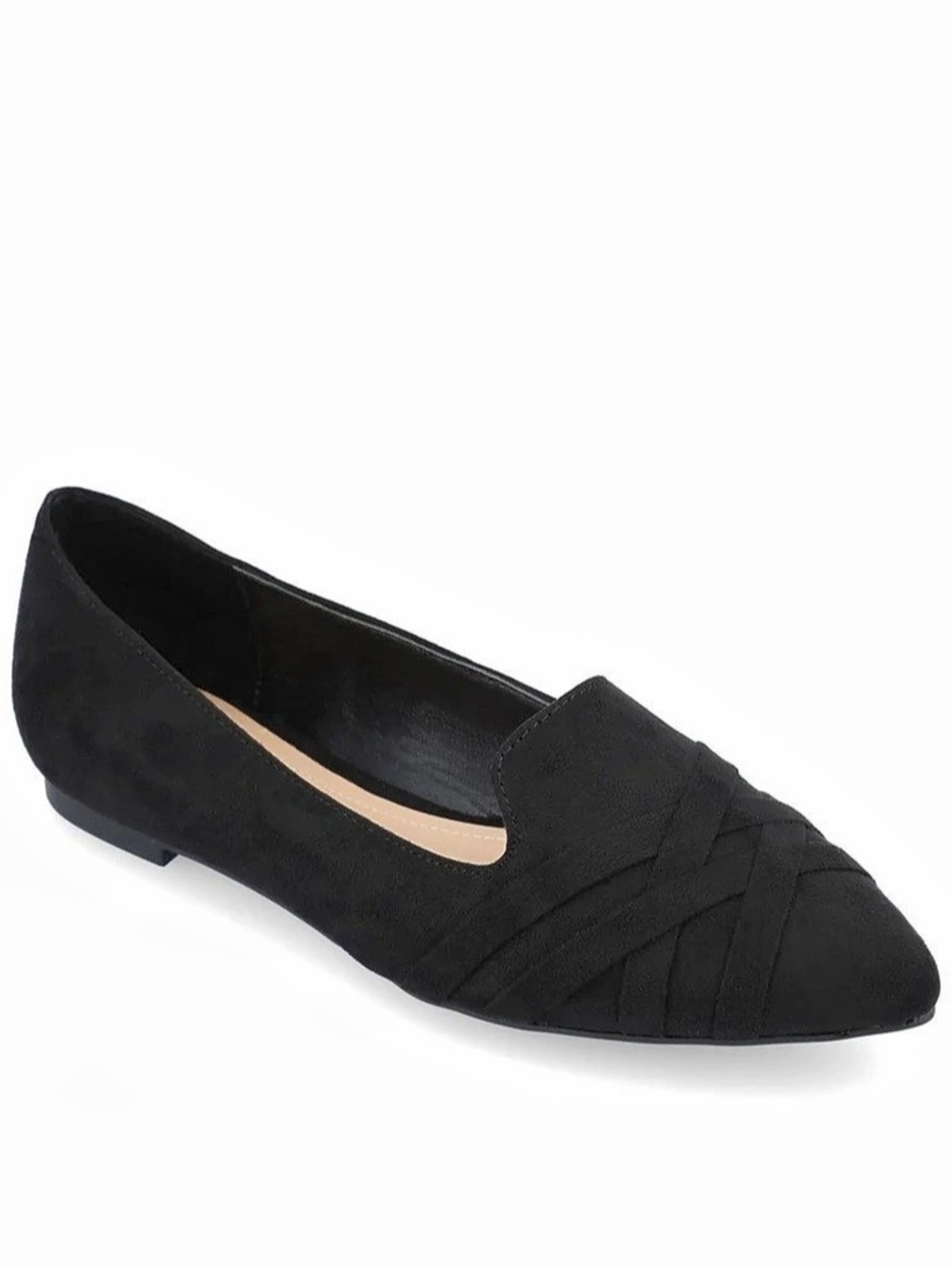 Journee Collection Mindee Black Pointed Toe Flats Size 8.5